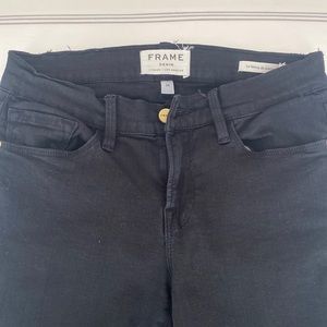 FRAME denim black Le Skinny De Jeanne